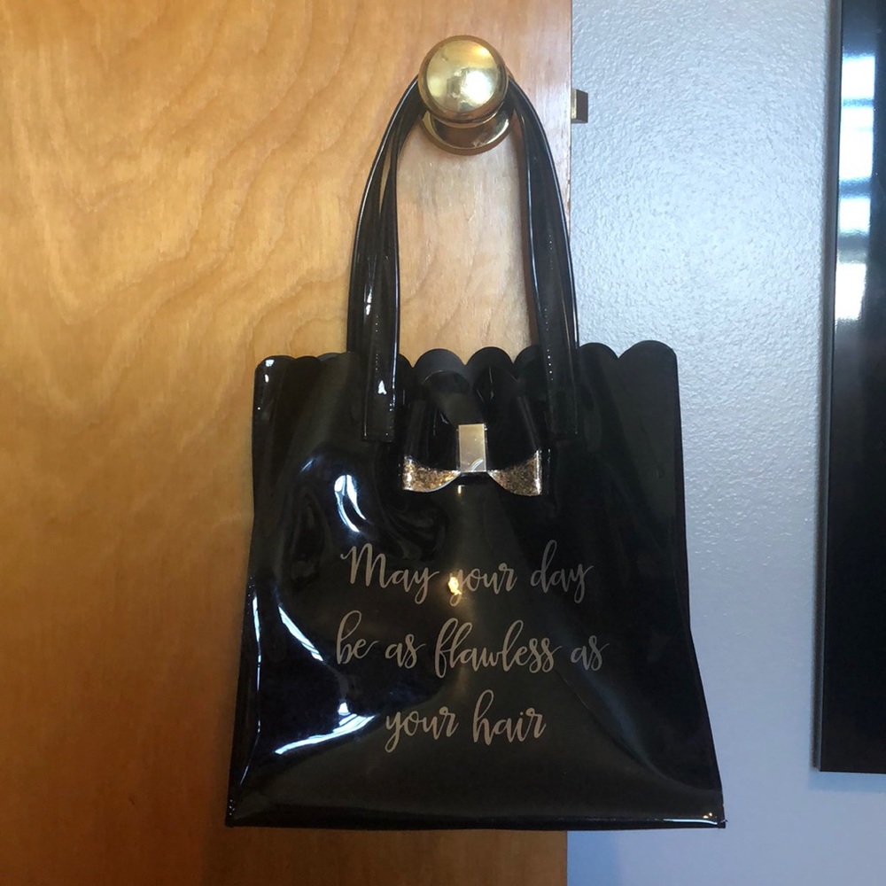 “May your day be as flawless as your hair” bag